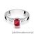 Pierścionek W078 Rubin 0,80ct białe złoto