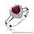 Pierścionek W310 Rubin 1,10ct białe złoto
