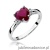 Pierścionek W012 Rubin 1,70ct białe złoto