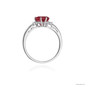 Pierścionek W012 Rubin 1,70ct białe złoto