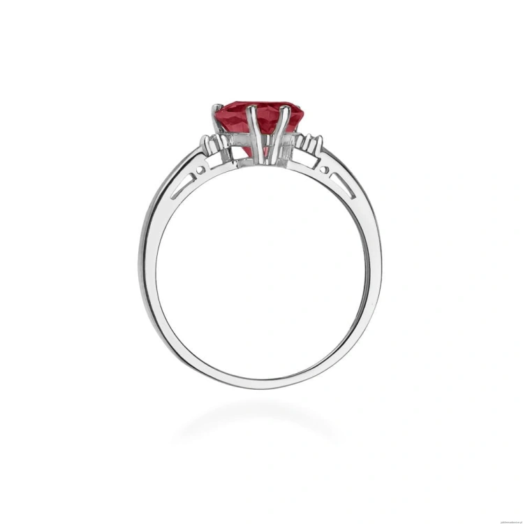 Pierścionek W012 Rubin 1,70ct białe złoto