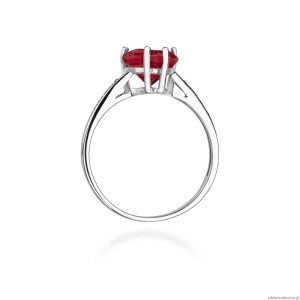 Pierścionek W031 Rubin 1,70ct białe złoto