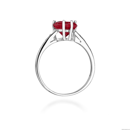 Pierścionek W031 Rubin 1,70ct białe złoto