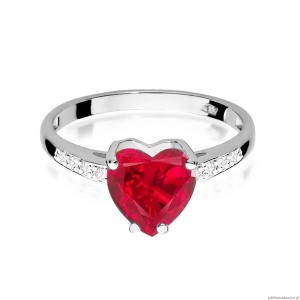 Pierścionek W031 Rubin 1,70ct białe złoto