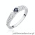 Pierścionek W411 Szafir 0,10ct białe złoto