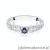 Pierścionek W411 Szafir 0,10ct białe złoto