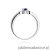 Pierścionek W411 Szafir 0,10ct białe złoto