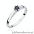 Pierścionek W222 Szafir 0,15ct białe złoto