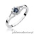 Pierścionek W185 Szafir 0,15ct białe złoto