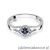 Pierścionek W185 Szafir 0,15ct białe złoto