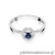 Pierścionek W238 Szafir 0,15ct białe złoto