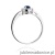 Pierścionek W238 Szafir 0,15ct białe złoto