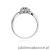Pierścionek W072 Szafir 0,15ct białe złoto