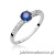 Pierścionek W066 Szafir 0,50ct białe złoto