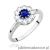 Pierścionek W529 Szafir 0,50ct białe złoto
