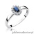 Pierścionek W026 Szafir 0,30ct białe złoto