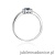 Pierścionek W026 Szafir 0,30ct białe złoto