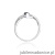 Pierścionek W028 Szafir 0,70ct białe złoto