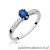 Pierścionek W067 Szafir 0,70ct białe złoto