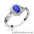 Pierścionek W182 Szafir 0,70ct białe złoto