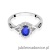 Pierścionek W182 Szafir 0,70ct białe złoto