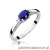 Pierścionek W006 Szafir 0,70ct białe złoto