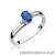 Pierścionek W068 Szafir 0,70ct białe złoto