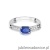 Pierścionek W077 Szafir 0,70ct białe złoto