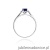 Pierścionek W005 Szafir 0,70ct białe złoto