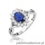Pierścionek W182 Szafir 0,90ct białe złoto