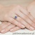 Pierścionek W182 Szafir 0,90ct białe złoto
