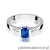 Pierścionek W078 Szafir 0,60ct białe złoto