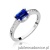Pierścionek W105 Szafir 0,60ct białe złoto