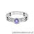 Pierścionek W428 Tanzanit 0,15ct białe złoto