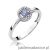 Pierścionek W238 Tanzanit 0,15ct białe złoto