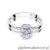 Pierścionek W238 Tanzanit 0,15ct białe złoto