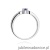 Pierścionek W411 Tanzanit 0,15ct białe złoto