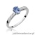 Pierścionek W067 Tanzanit 0,40ct białe złoto