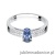 Pierścionek W067 Tanzanit 0,40ct białe złoto