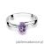 Pierścionek W068 Tanzanit 0,40ct białe złoto