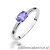 Pierścionek W077 Tanzanit 0,40ct białe złoto