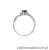 Pierścionek W019 Tanzanit 0,40ct białe złoto