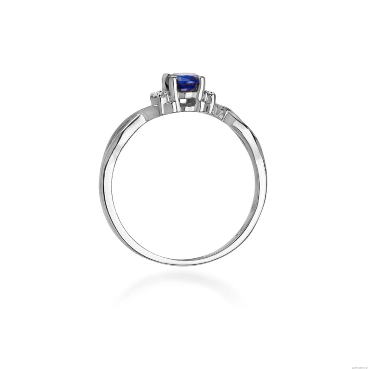Pierścionek W019 Tanzanit 0,40ct białe złoto