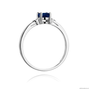 Pierścionek W301 Tanzanit 0,40ct białe złoto