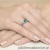 Pierścionek W014 Topaz London Blue 0,50ct białe złoto