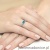 Pierścionek W077 Topaz London Blue 0,50ct białe złoto