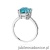 Pierścionek W527 Topaz 3,00ct białe złoto