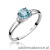 Pierścionek W039 Topaz 0,70ct białe złoto