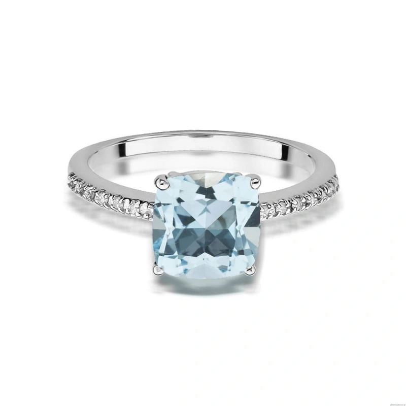 Pierścionek W511 Topaz 2,00ct białe złoto