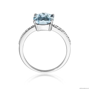 Pierścionek W511 Topaz 2,00ct białe złoto
